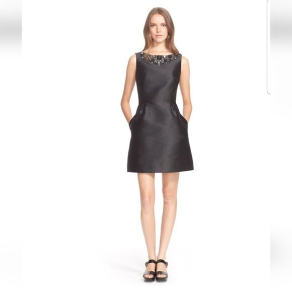 Kate Spade Blaze A Trail Open Back Embellished Dress W/Pockets NWT $548 Sz.10 - Picture 5 of 11